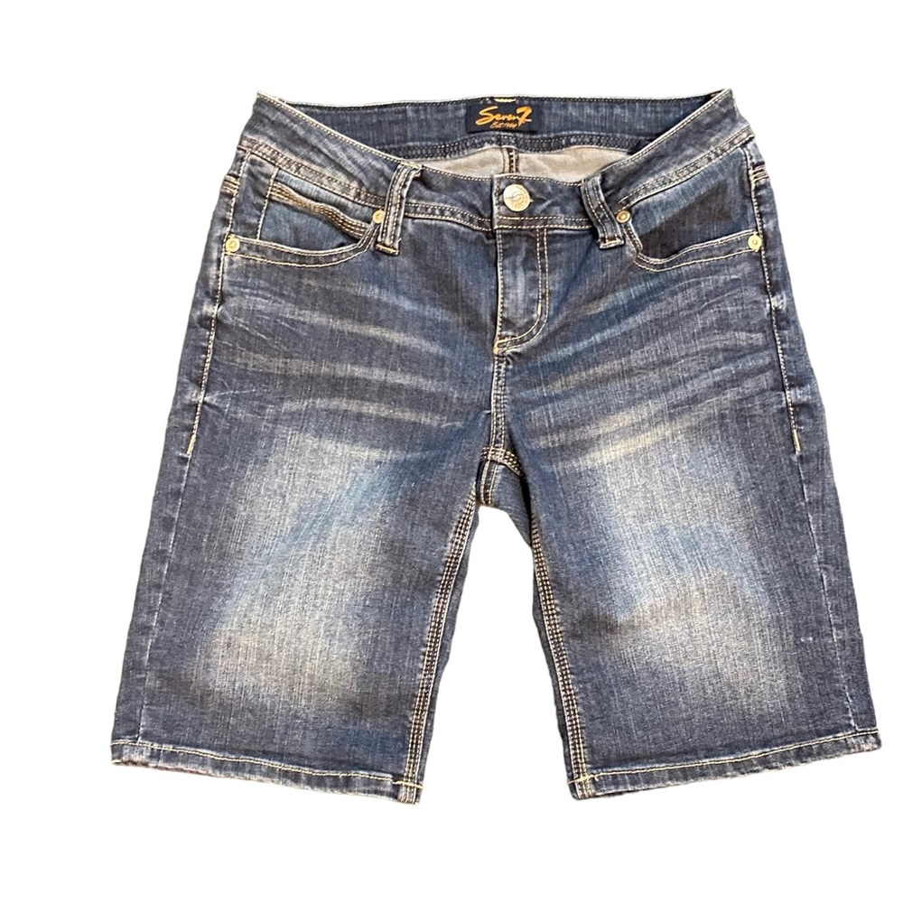 Seven7 Bermuda Jean Shorts Size 4